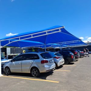 instalação dos módulos sombreadores