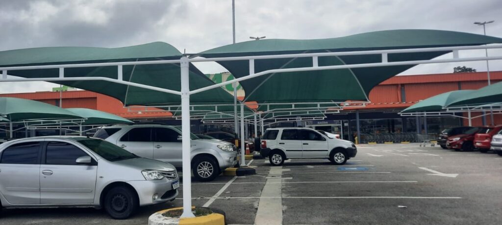 Sombreadores para supermercados Atacadao Florianopolis