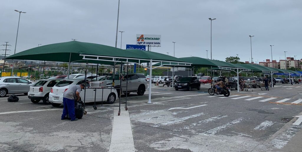 Sombreadores para supermercados Atacadao Florianopolis
